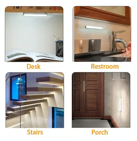 Punch-free Smart Sensor Magnetic Rechargeable LED Lights